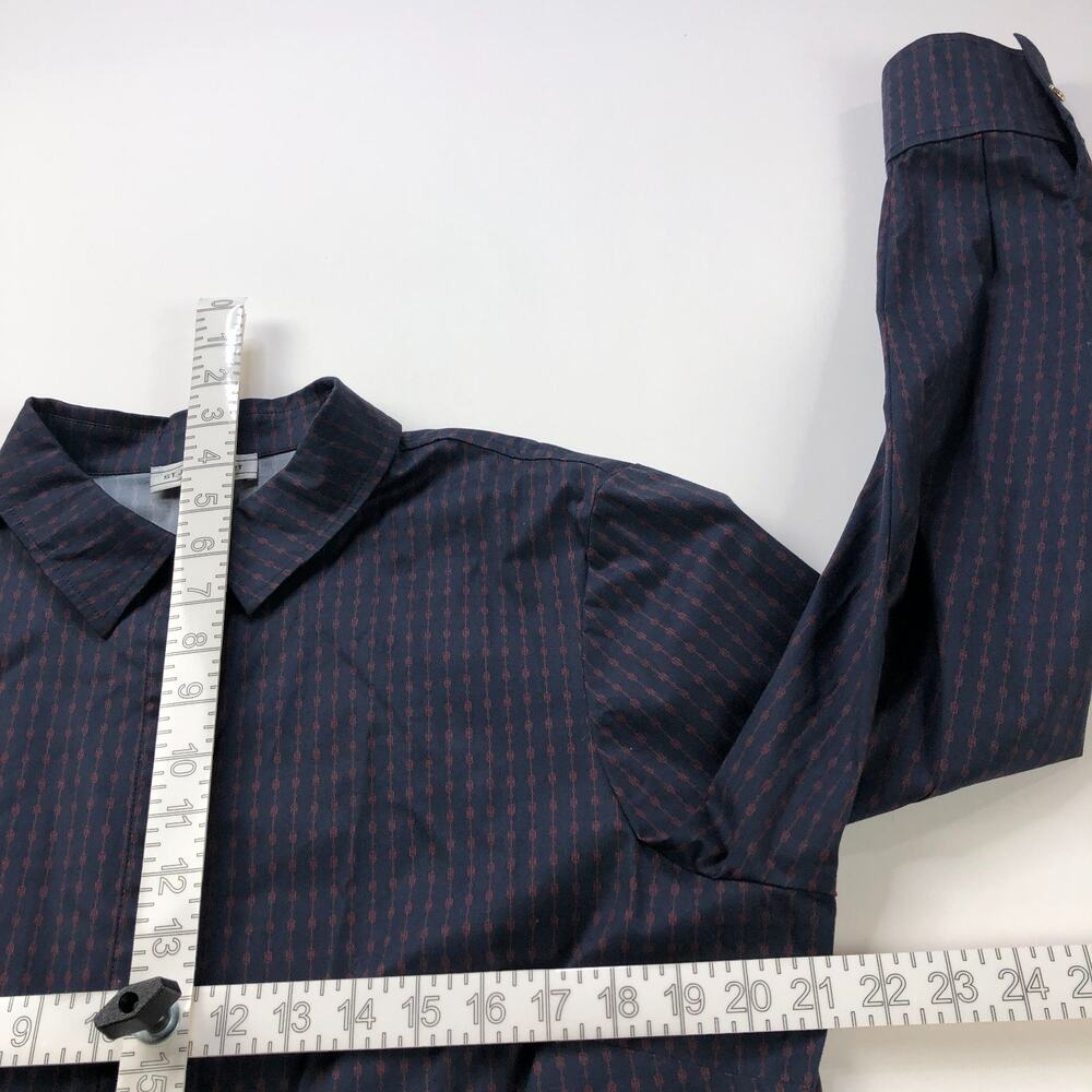 St John Sport 16 Women's Button Short Long Sleeve Multicolor Shirt Blue - Picture 7 of 11